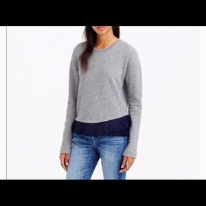 J. Crew crewneck ruffle sweater